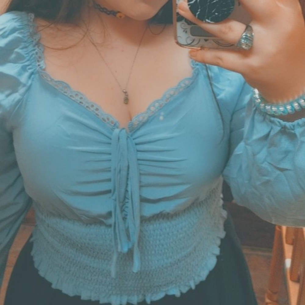 Blue blouse - Picture 2 of 2